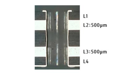 Thick copper PCB(500µm max) for high current application