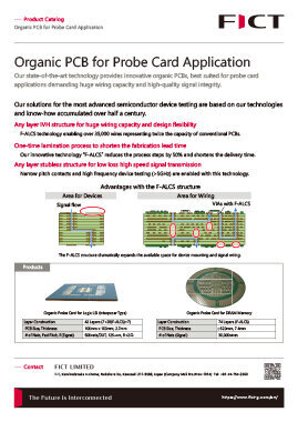 Organic PCB for Probe Card Application