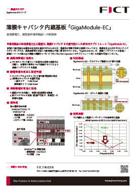 薄膜キャパシタ内蔵基板「GigaModule-EC」