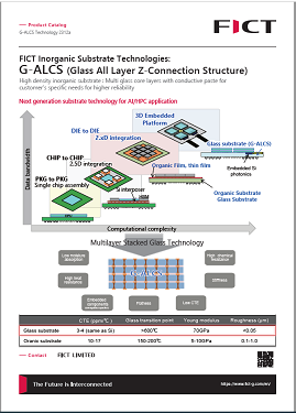 ガラス多層プリント配線板技術「G-ALCS」　
